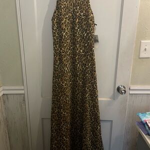 Leopard Print Maxi Dress